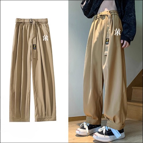 HOÀN TIỀN 15% - Quần Dài Nam Ống Rộng Vải Tuyết Mưa Cao Cấp Phối Dây Đai Họa Tiết N_Y Thời Trang Yodi QUAN NAM 142