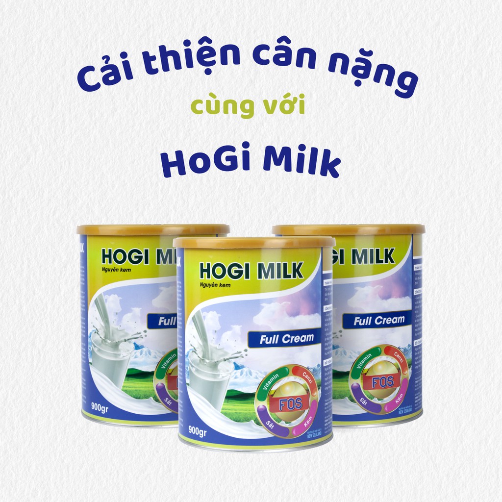 Phát triển toàn diện - Sữa Béo Hogi Nguyên Kem 900g Bổ Sung Dinh Dưỡng, Năng Lượng Cho Cơ Thể, tăng cân đều