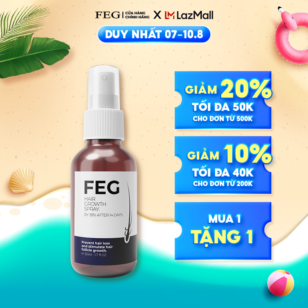 Feg hair growth spray - xịt dưỡng kích thích mọc tóc feg giúp tóc dày và dài sau 14 ngày
