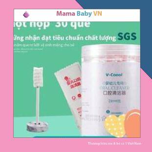 Gạc rơ lưỡi V-Cool vệ sinh răng miệng cho bé 30 gói