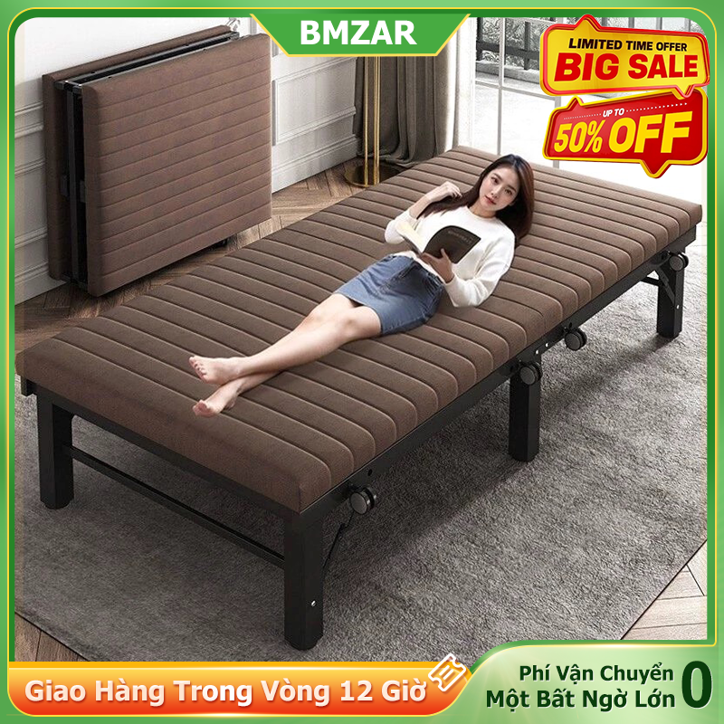 NES 1.9m giường gấp gọn Sofa giường đơn có thể gập lại Ghế gấp nằm nghỉ - Giường ngủ trưa văn phòng