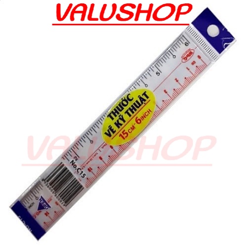 Thước dẻo trong suốt không gãy 15cm WinQ No.C15