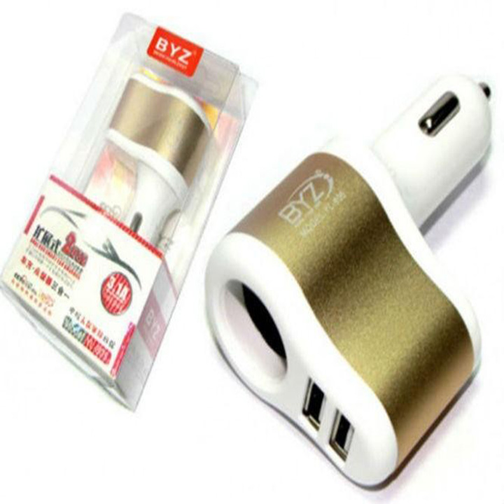 Bộ chia tẩu sạc trên ô tô BYZ-805- tẩu sạc đa năng nghe nhạc kèm sạc điện thoại trên ô tô- BYZ 805
