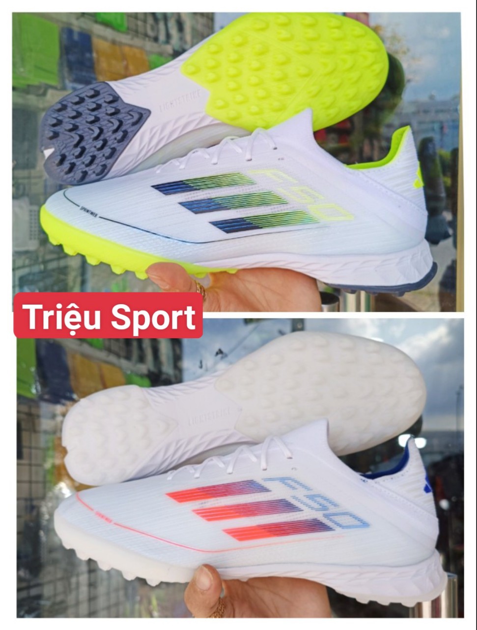 Giày đá bóng F50 TF Khâu đế+tất+hộp+túi rút