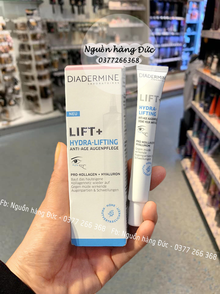 Kem dưỡng mắt diadermine đức siêu nâng cơ vùng mắt, xóa nhăn, thâm quầng mắt