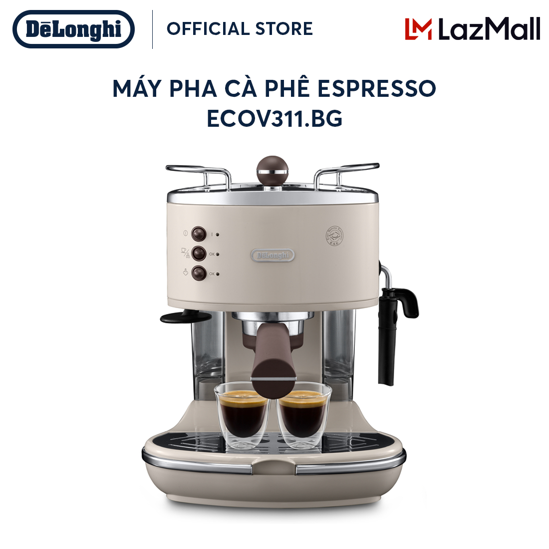 Máy pha cà phê espresso DeLonghi Icona Vintage ECOV311