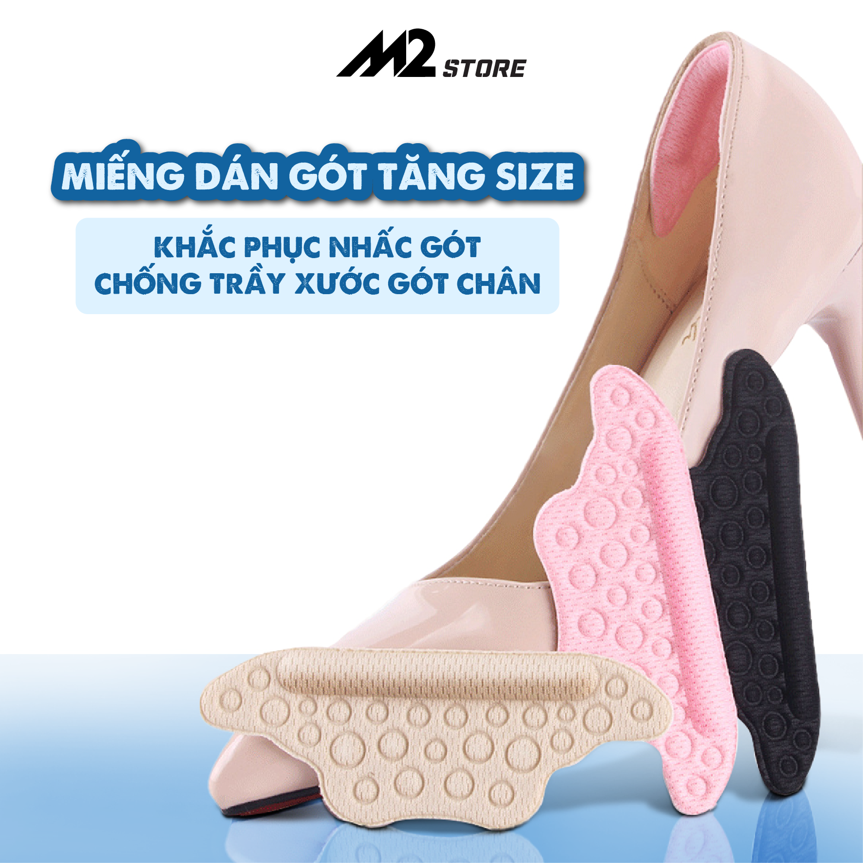 Miếng Dán Gót Tăng Size Khắc Phục Nhấc Gót, Chống Trầy Xước Gót Chân LGCGC15