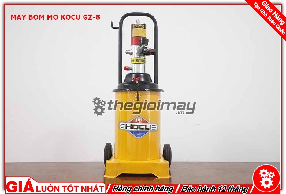 [HCM]Máy bơm mỡ bằng khí nén 12 lít kocu GZ-8 (máy bơm mỡ GZ8)