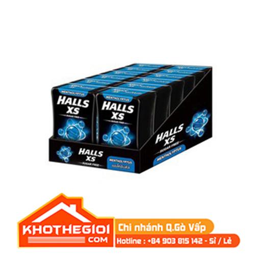 Lốc 12 hộp kẹo ngậm không đường hall xs hương bạc hà
