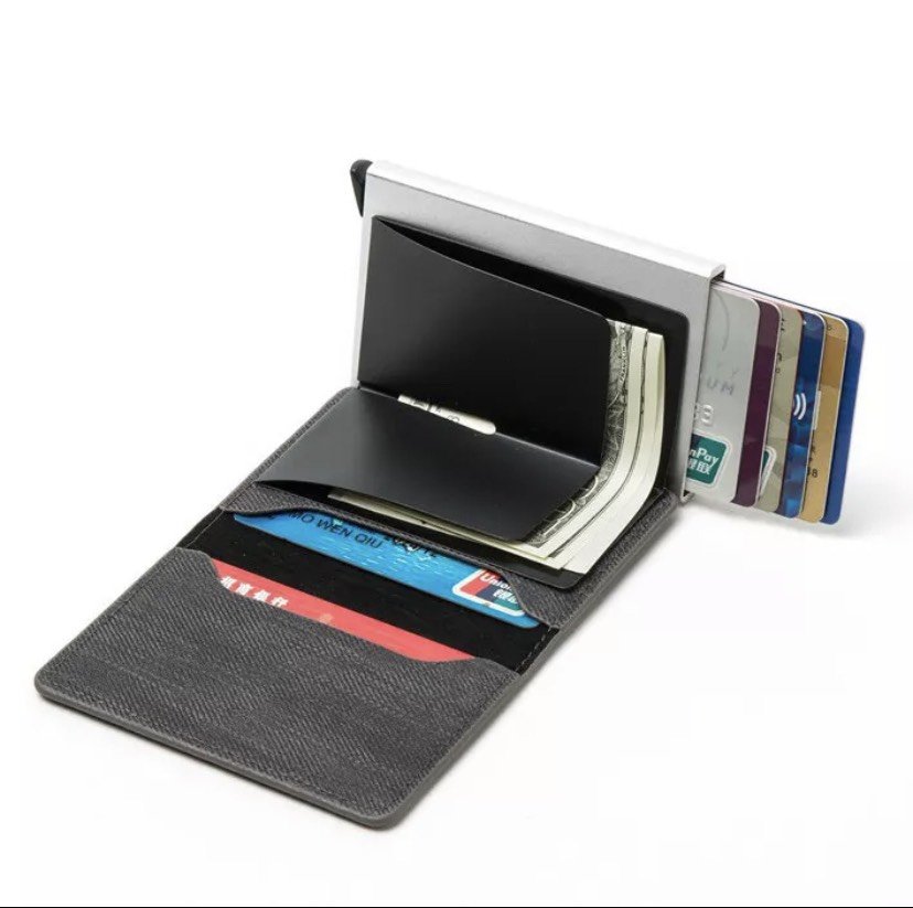 Ví Nam, Bóp Nam, Bóp Thẻ Tín Dụng Tự Động Chống Trộm RFID, Ví Thẻ Tín Đựng Thẻ Tín Dụng Tự Đông TOPEE TDT90
