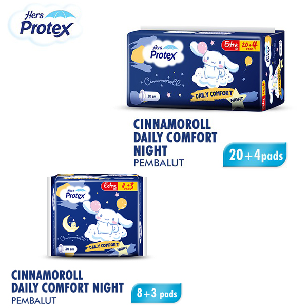 Hers Protex Cinnamon Daily Comfort Night 30cm của always