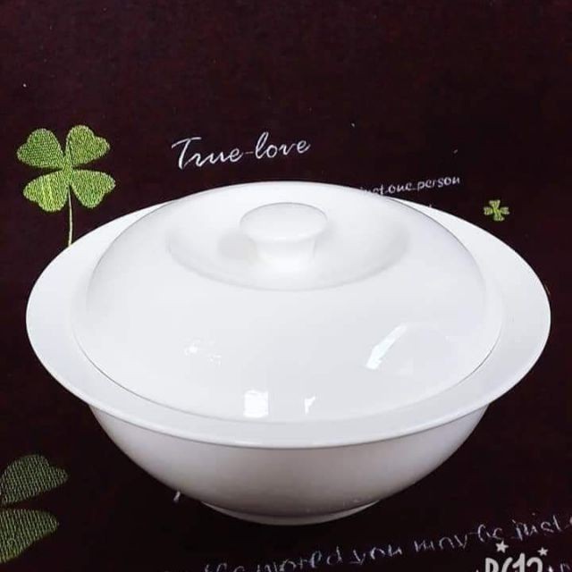 THỐ SỨ NẮP SỨ CAO CẤP NGANG 23CM