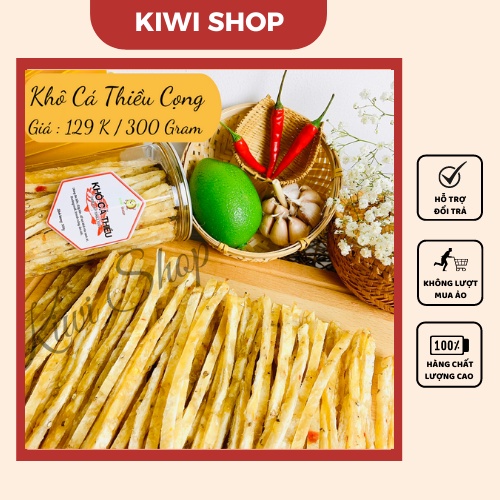 Khô cá thiều que hũ 300gr | kiwi shop | ngon, chất lượng, an toàn