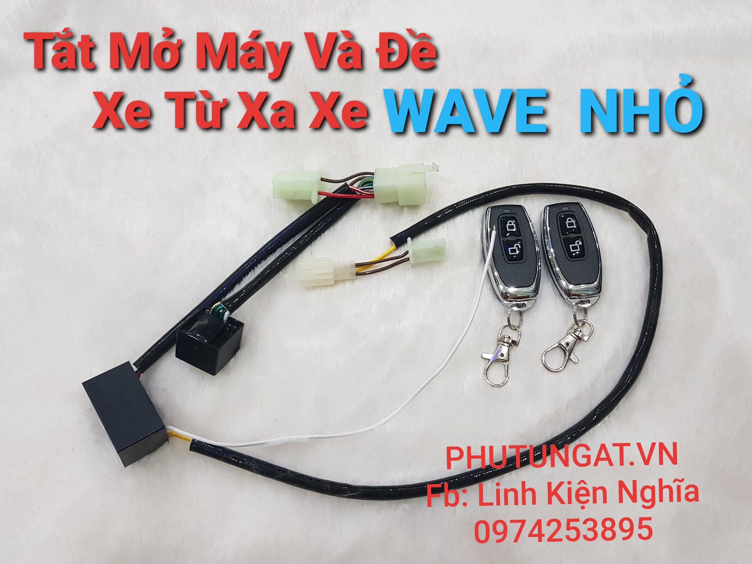 Bộ tắt mở máy và đề từ xa xe wave thái wave nhỏ