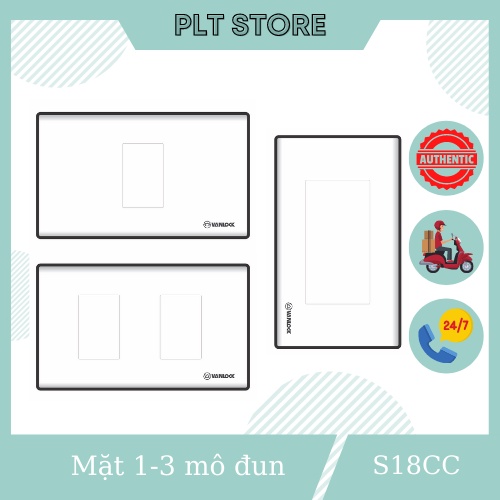 Mặt 1 lỗ , 2 lỗ , 3 lỗ sino dòng s18cc mã s18cc1x , s18cc2x , s18cc3x