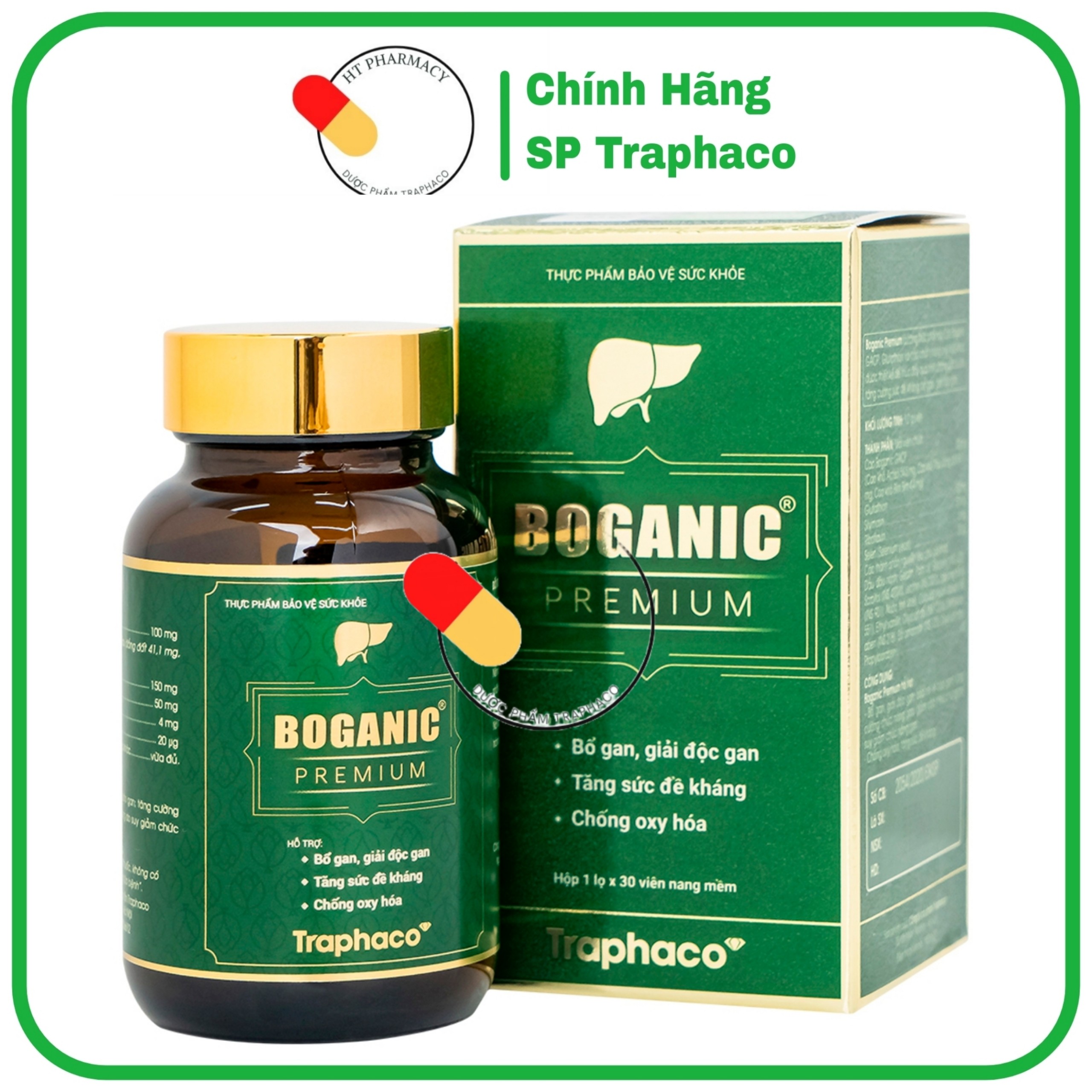 Boganic Premium Traphaco hàng cao cấp – Bổ gan, giải độc gan, tăng sức đề kháng, chống oxy hóa