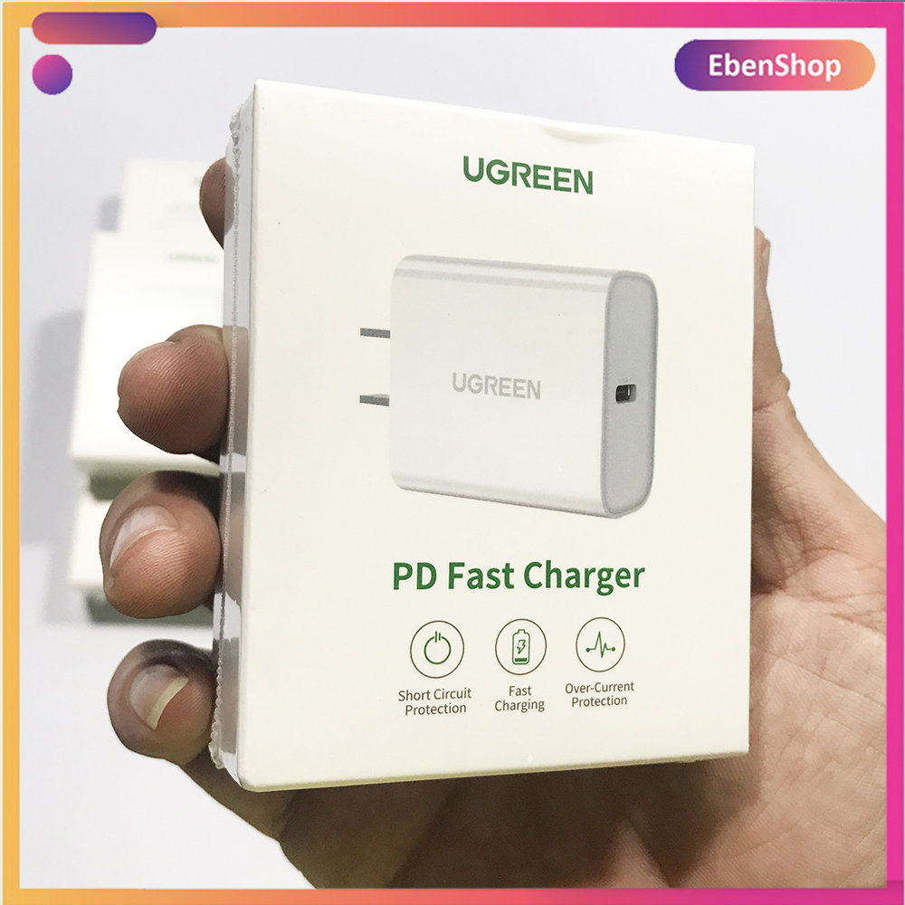Cốc sạc nhanh UGREEN sạc nhanh PD 20W CD137