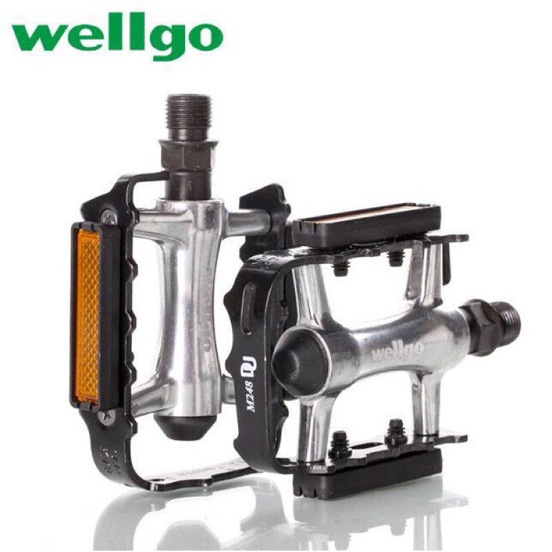 Bàn đạp xe đạp thể thao Wellgo - bàn đạp nhôm - pedan xe đạp
