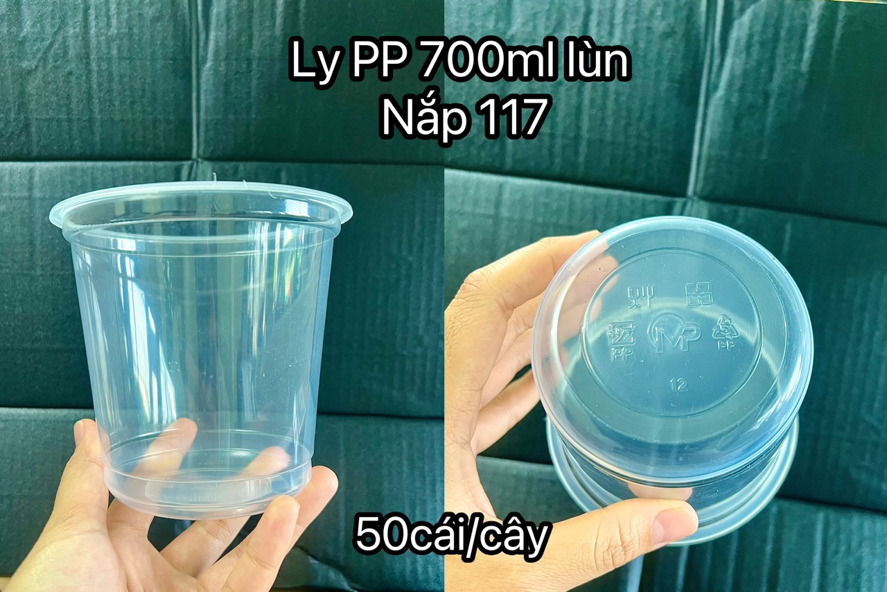 1 thùng ly nhựa pp&pet trơn đáy bằng 360ml,500ml,650ml,700ml dày,mỏng-đồ nhựa dùng 1 lần