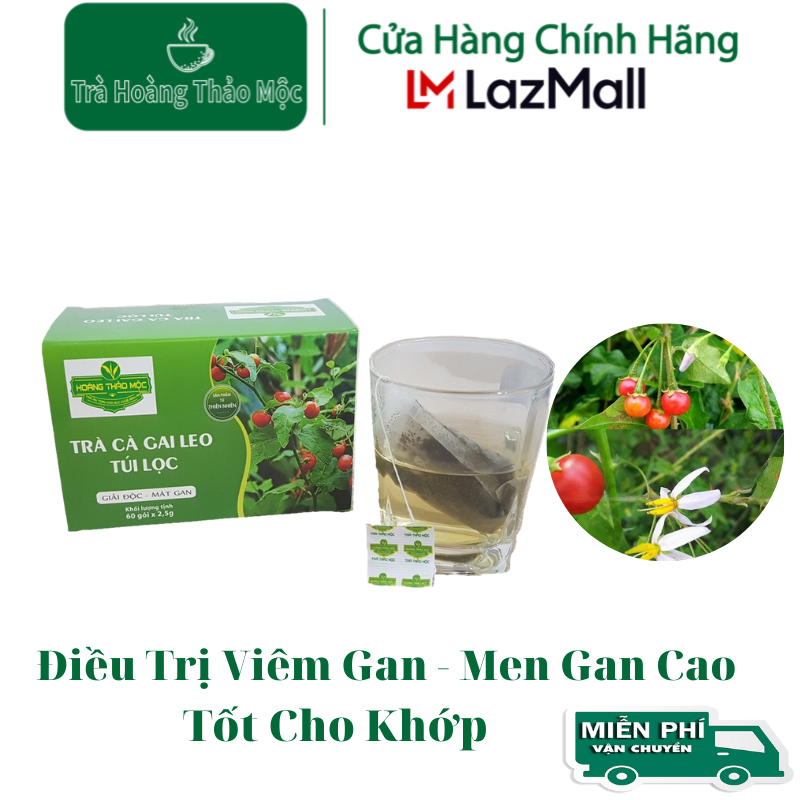 Trà Gai leo Túi Lọc(60 túi) - Trà Hoàng Thảo Mộc Túi Lọc - Thanh Nhiệt - Giải Độc - Hỗ Trợ Và Phòng Ngừa Xơ Gan, Viêm Gan  - Tốt Cho Người Bị Khớp