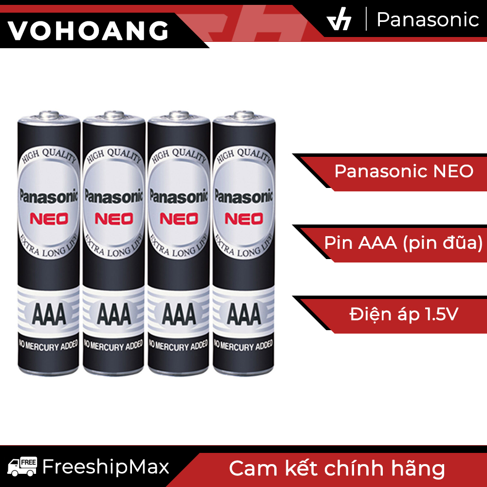 [HCM]Bộ 4 pin AAA Panasonic R03NT