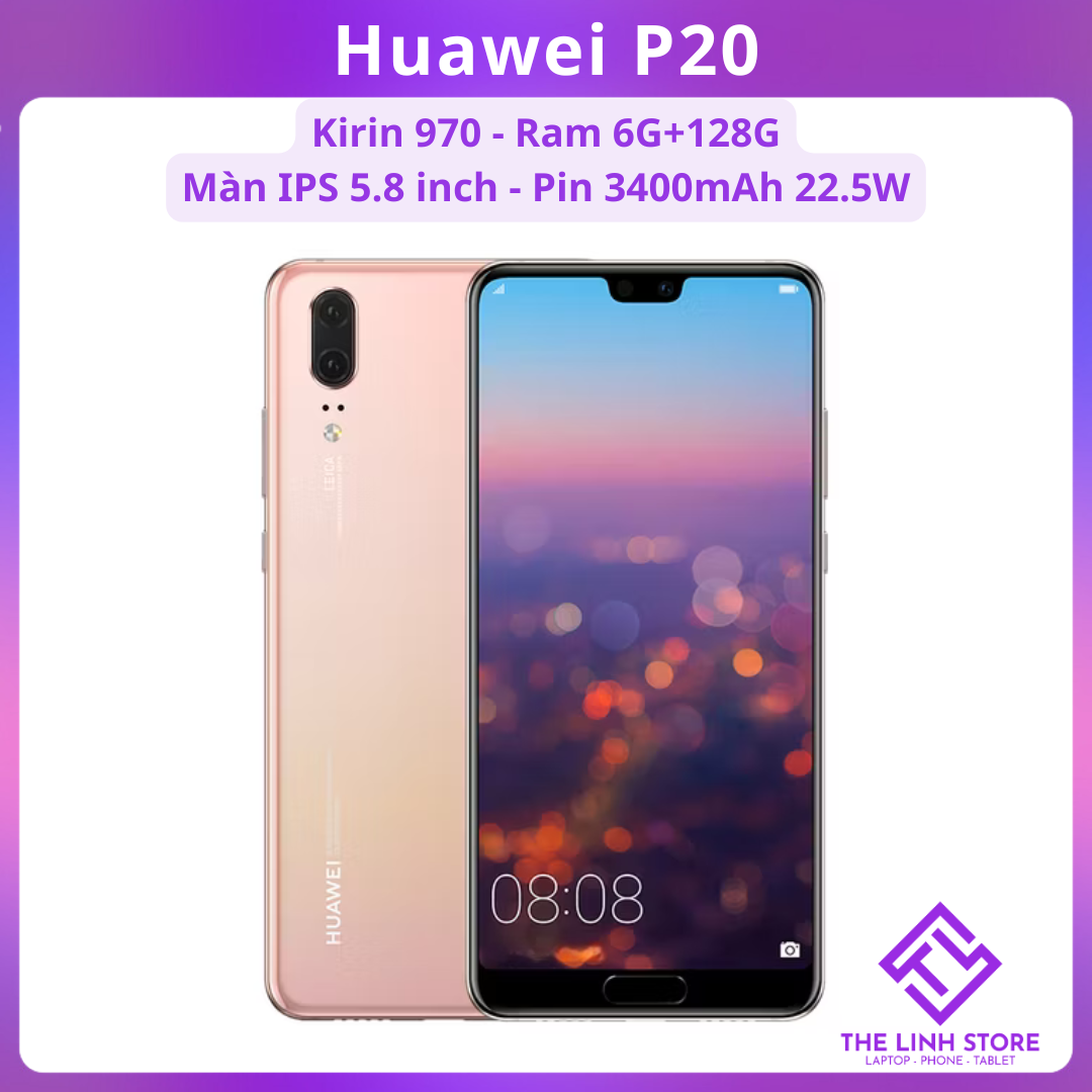 Điện thoại Huawei P20 ram 6G 64G - Kirin 970 màn 5.8 inch