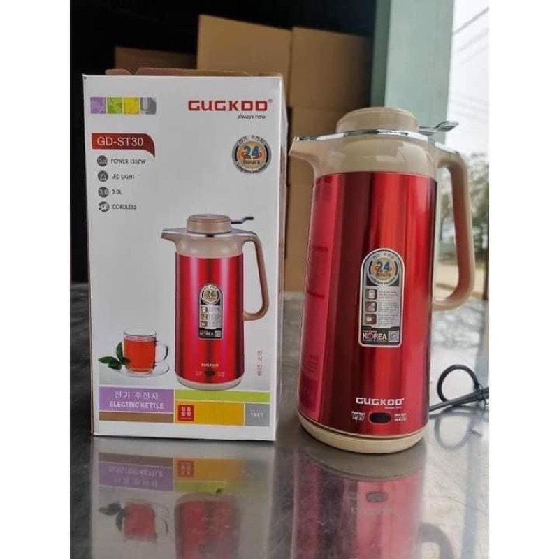 Ấm Đun Nước Siêu Tốc, Bình Nước Siêu Tốc Giữ Nhiệt GUGKOO, Dung Tích 3L Công Suất 1500W Nhanh Sôi, Tiện Lợi Cho Gia Đình Của Bạn, bảo hành 12 tháng - 3