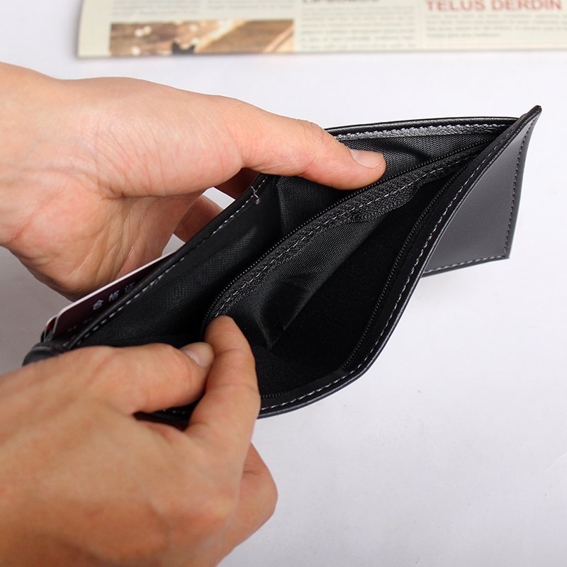 Bóp Ví nam da Pu mềm mịn nhỏ gọn kích thước 10x8.5cm