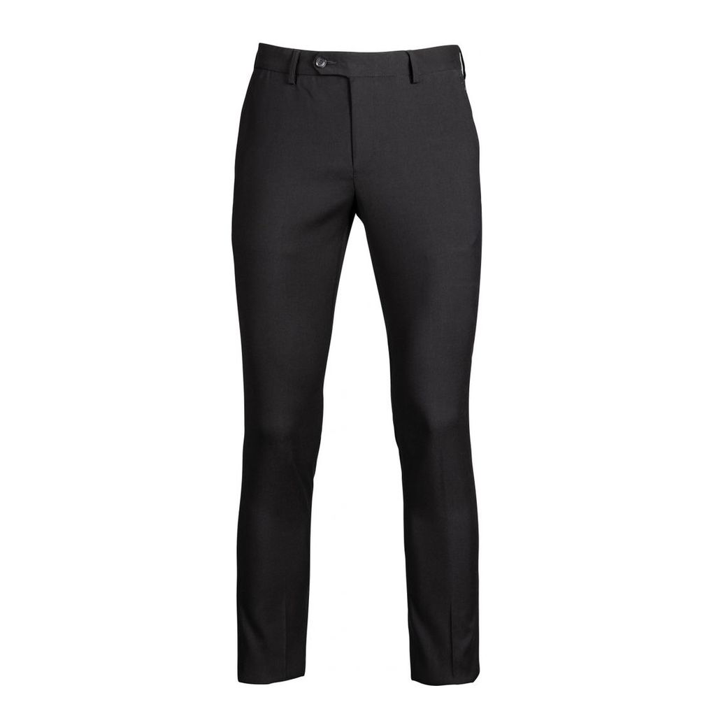 Quần âu owen màu đen trơn regular fit 1 cạp QR91046
