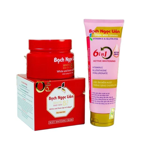 Kem body bạch ngọc liên white baby skin 8 plus