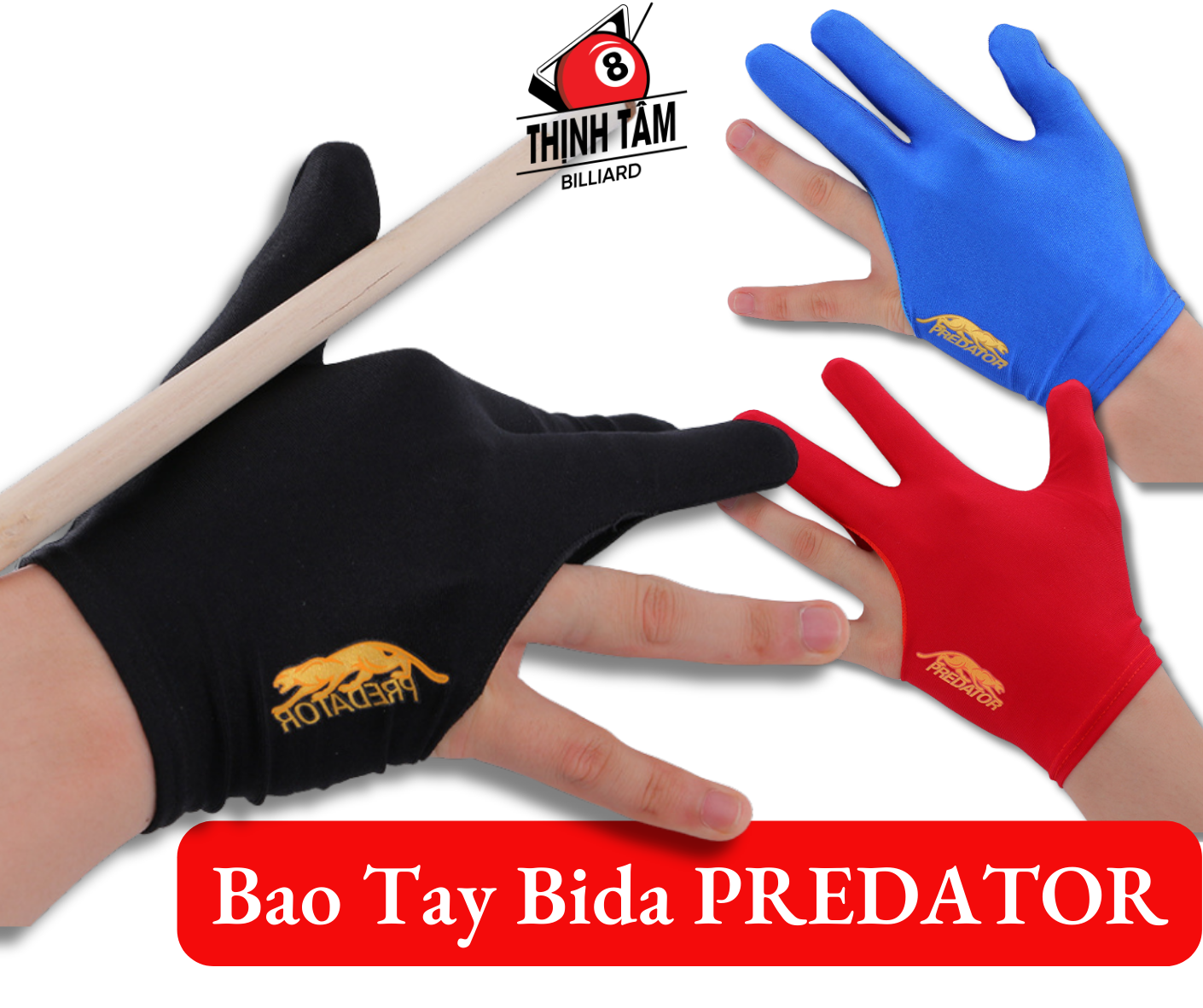 Bao tay bida predator - găng tay bi-a dành cho clb