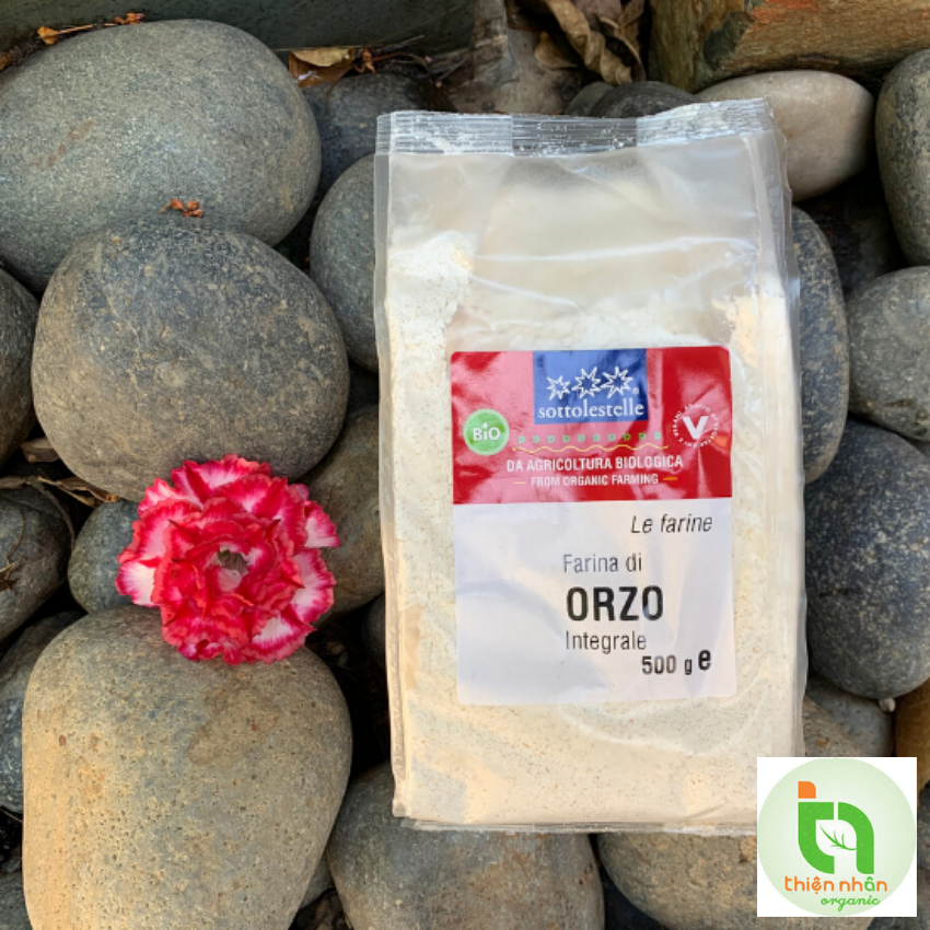 Bột ý dĩ (bobo) nguyên cám hữu cơ 500g Sotto Organic Whole Barley Flour