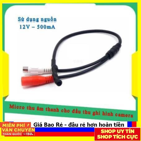 Micro thu âm thanh cho đầu thu ghi hình camera