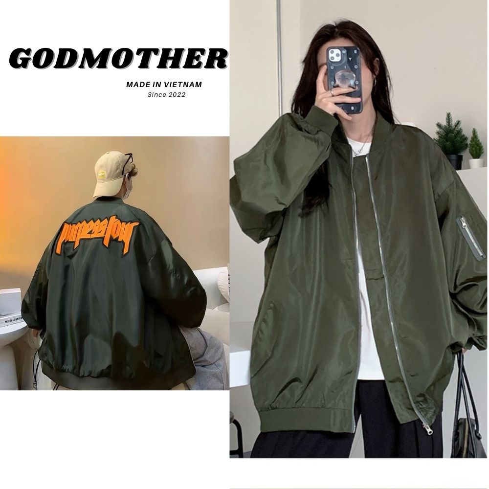 [3-5/8 Hoàn Tiền 25%] Áo Khoác Unisex Godmother Studio Basic Bomber