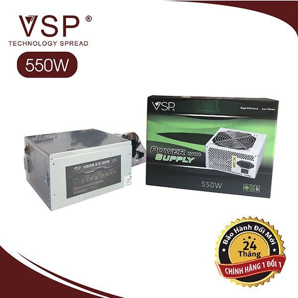 Nguồn máy tính vsp 550w - bảo hành 2 năm