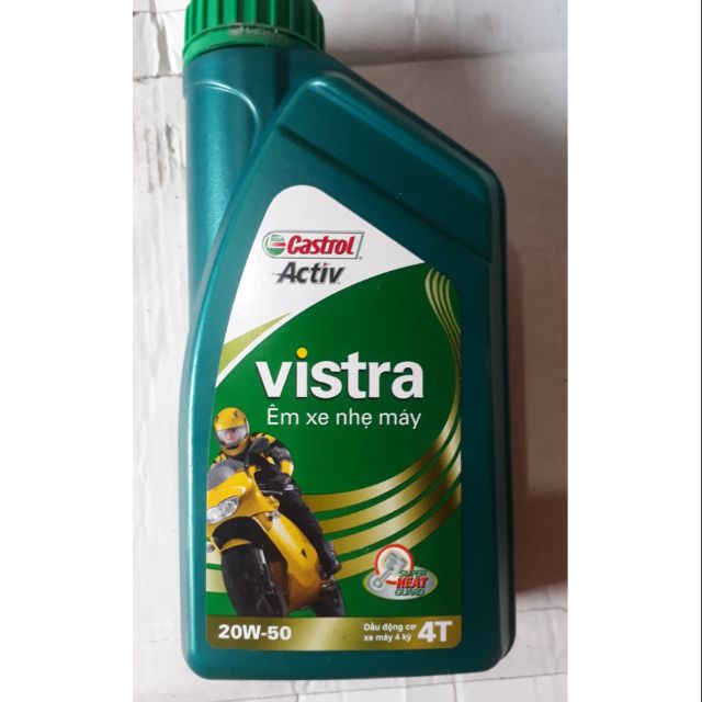 Dầu Nhớt Xe Số 0.8-1L Castrol Activ Vistra 4T 20W50 - Nhớt Xe Máy