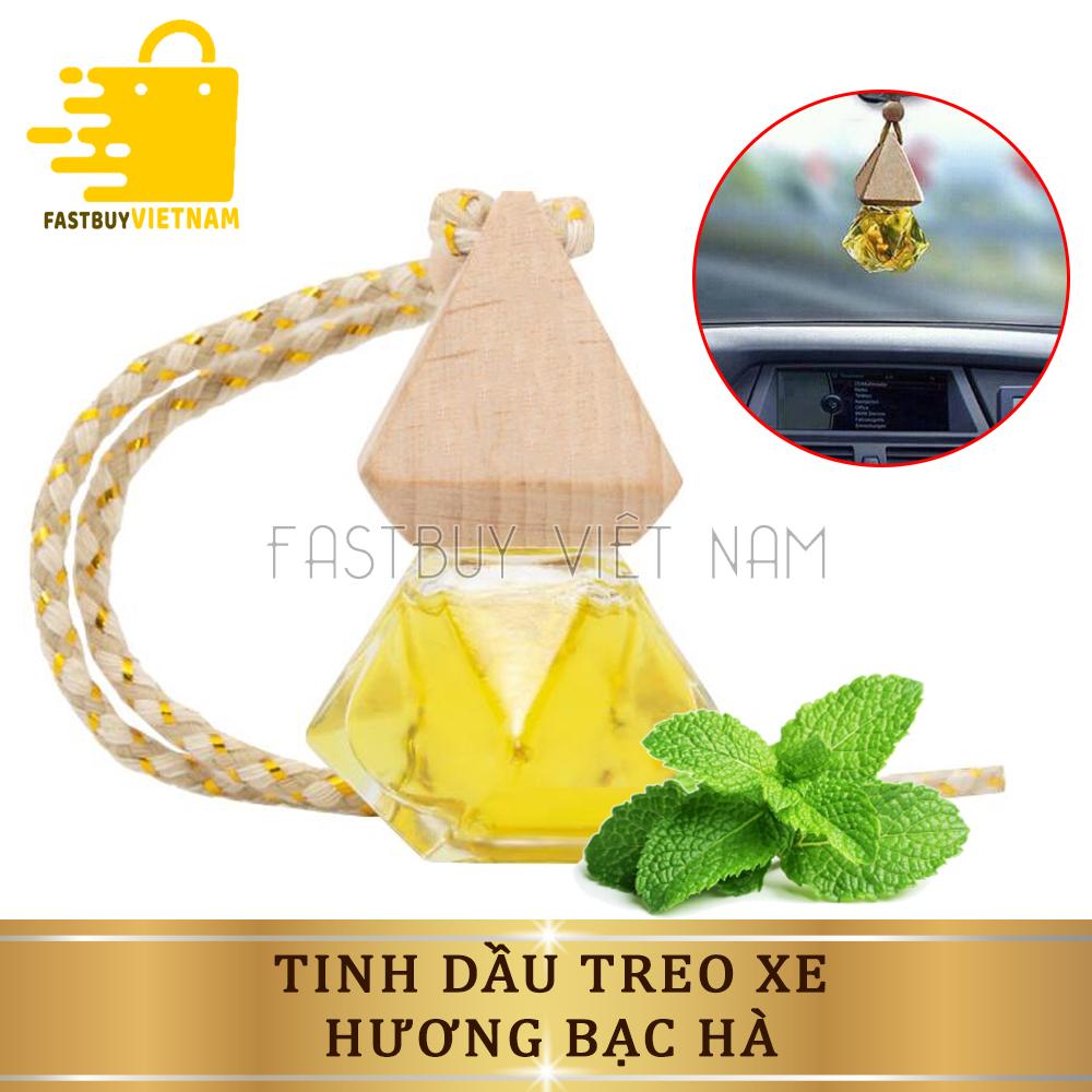 Tinh Dầu Treo Xe Hơi Hương Bạc Hà Khử Mùi Chống Say Xe Hiệu Quả‎