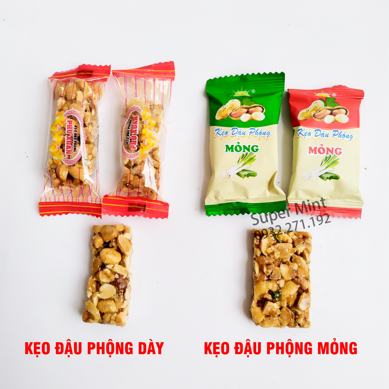 Kẹo đậu phộng giòn - kẹo bí xanh hạt điều ngon 250g -kẹo tết 2022 - supermint