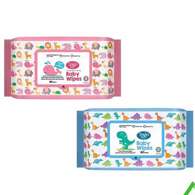 Combo 10 gói khăn ướt tender soft baby wiper 30 tờ