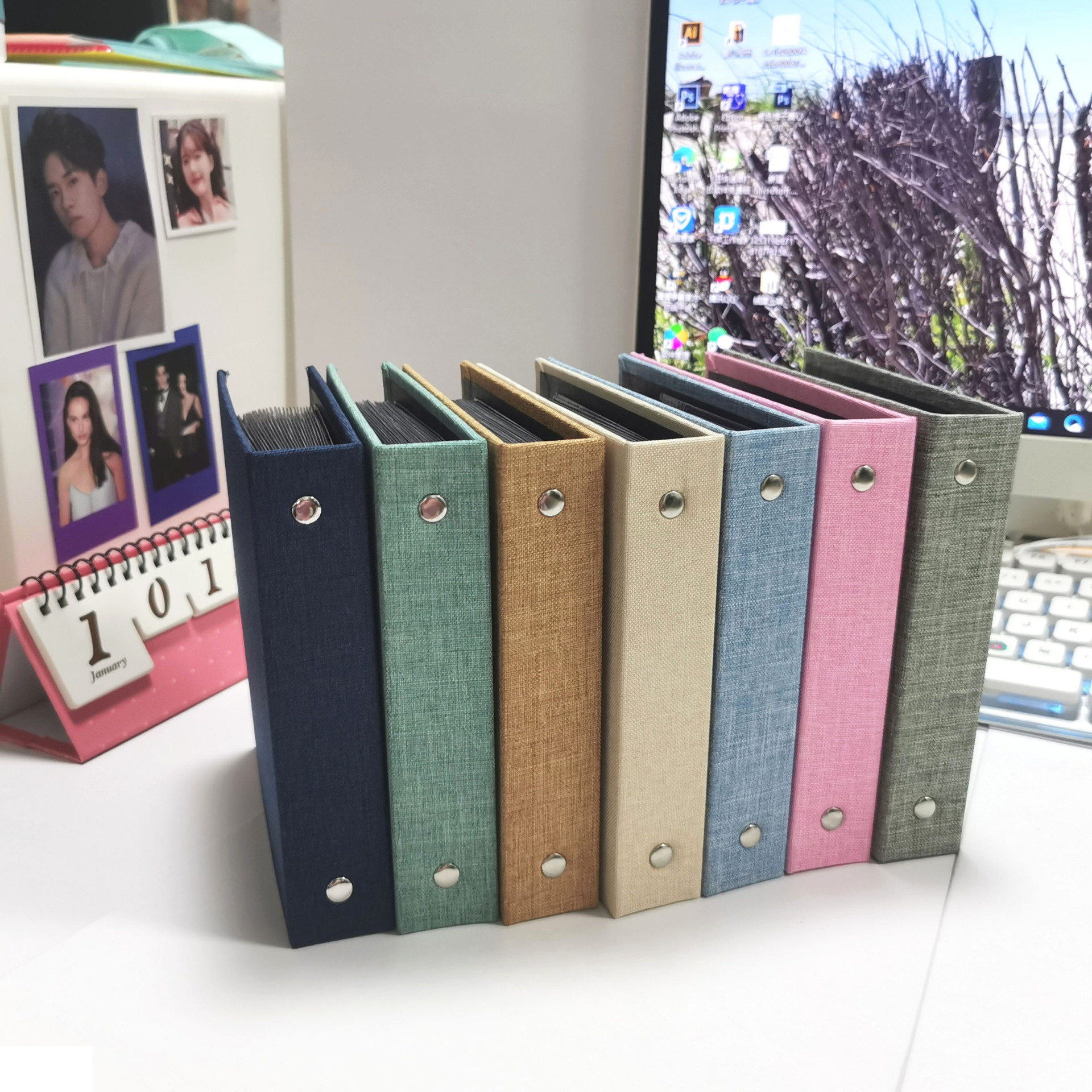 Album 6x9 bìa vải siêu đẹp Dear Moment đựng được 100 ảnh