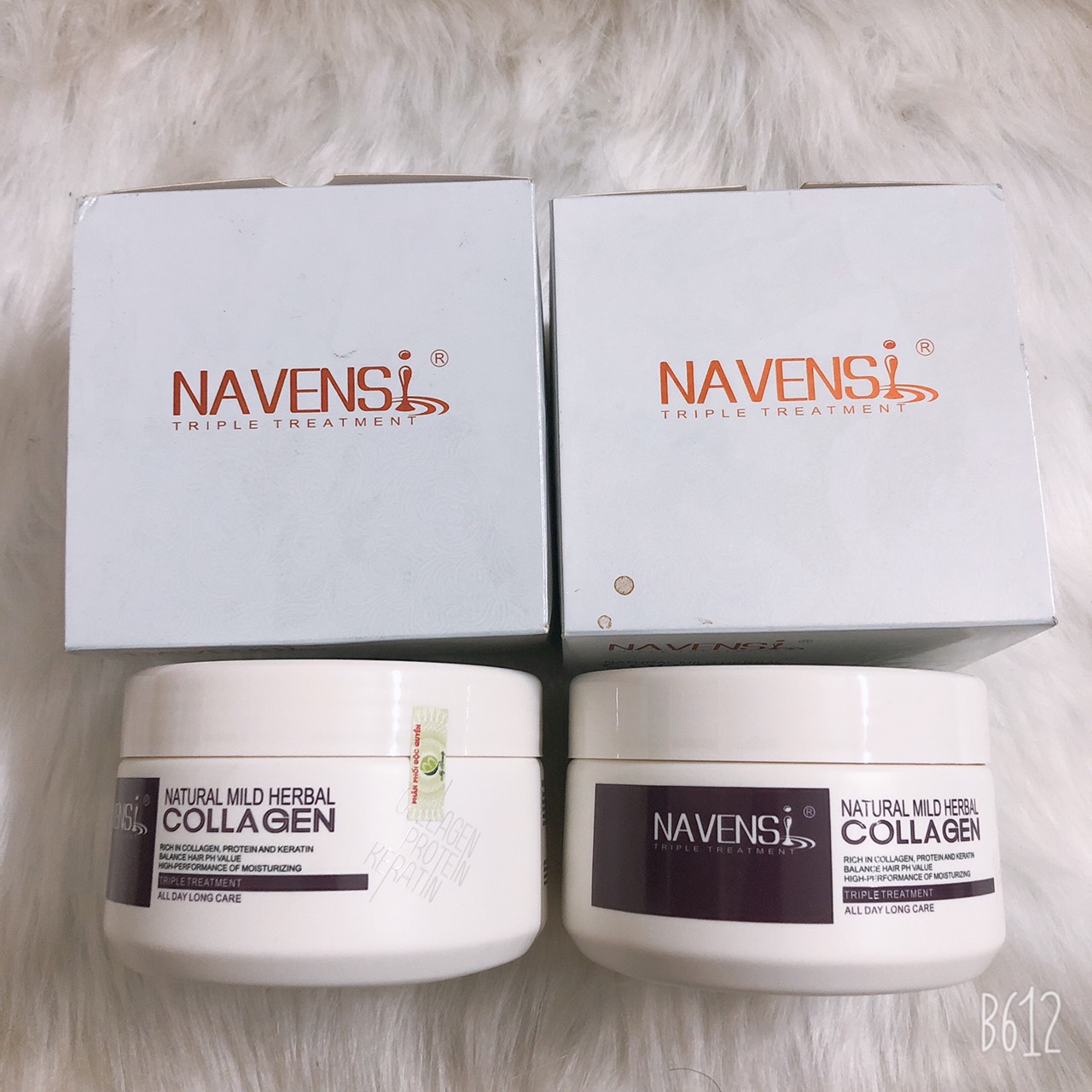 Hấp phục hồi tóc chuyên sâu navensi collagen 500ml