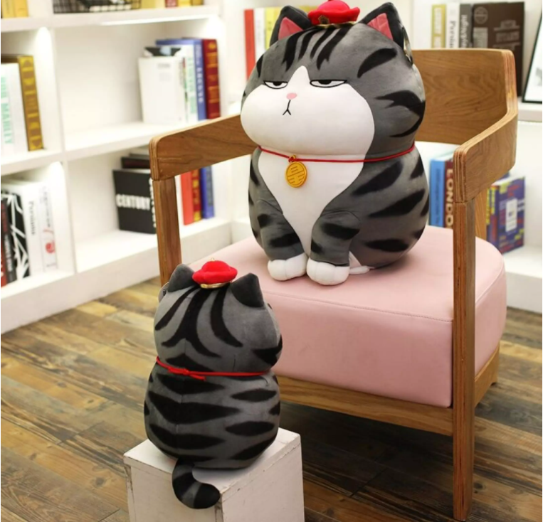 Ảnh chụp thật Gấu Bông Mèo Hoàng Thượng siêu hot - Thú Nhồi Bông Mèo Vua Hoàng Đế - Quà Tặng Gối ôm cao cấp