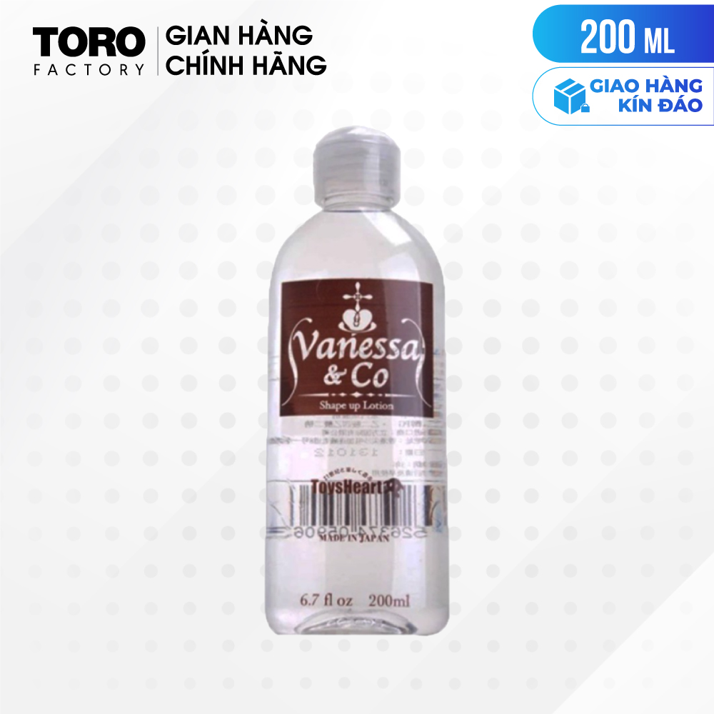 Gel bôi trơn siêu mượt, cấp ẩm cao VanessaCo - Chai 200ml | TORO FACTORY