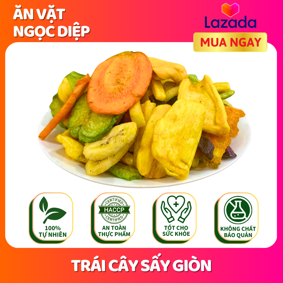 Trái cây thập cẩm sấy giòn tân lộc phát