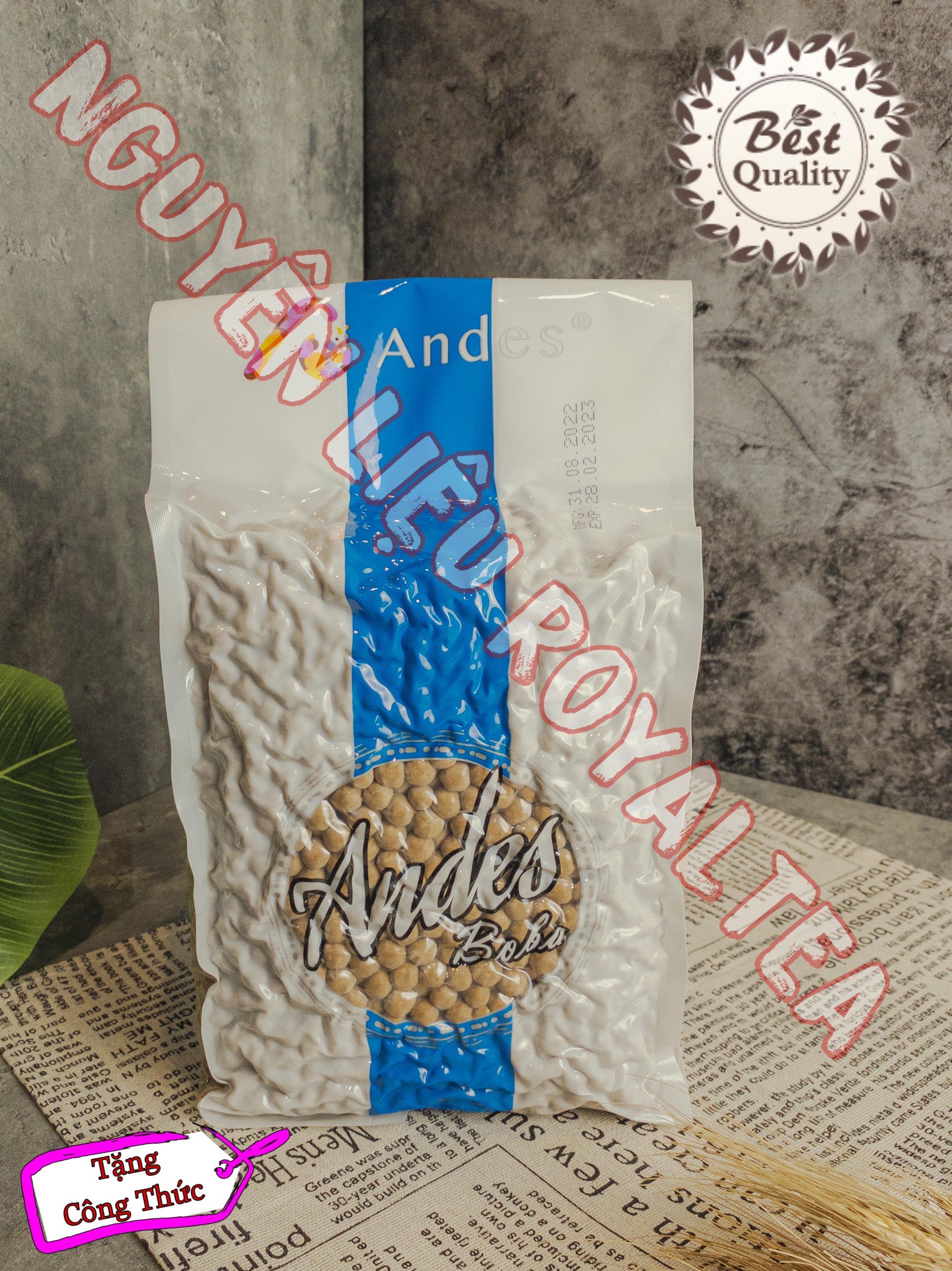 Trân châu đen andes 3kg cao cấp - pha chế trân châu đen trân châu đường đen các thương hiệu lớn