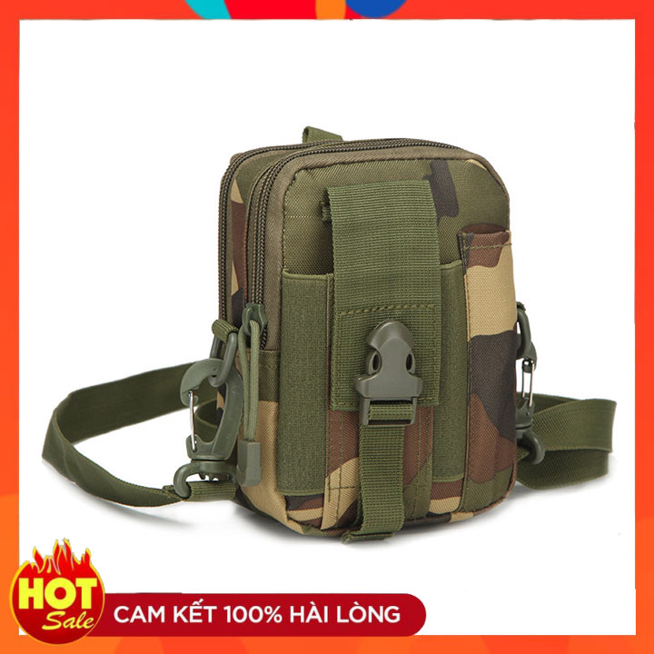 Túi Đeo Hông Nam US ARMY, Túi Đeo Chéo Tiện Dụng Chống Nước Vải Canvas Cao Cấp Phong Cách Lính -HÀNG CHÍNH HÃNG