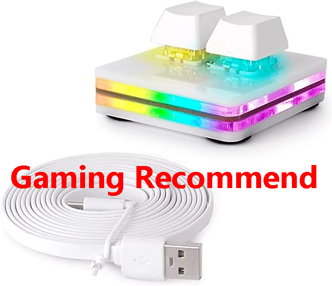 Bàn phím chơi game osu bàn phím macro Bàn phím RGB LED 2 phím sao chép dán bàn phím mini cho Photoshop CAD lập trình Bàn Phím Cơ **