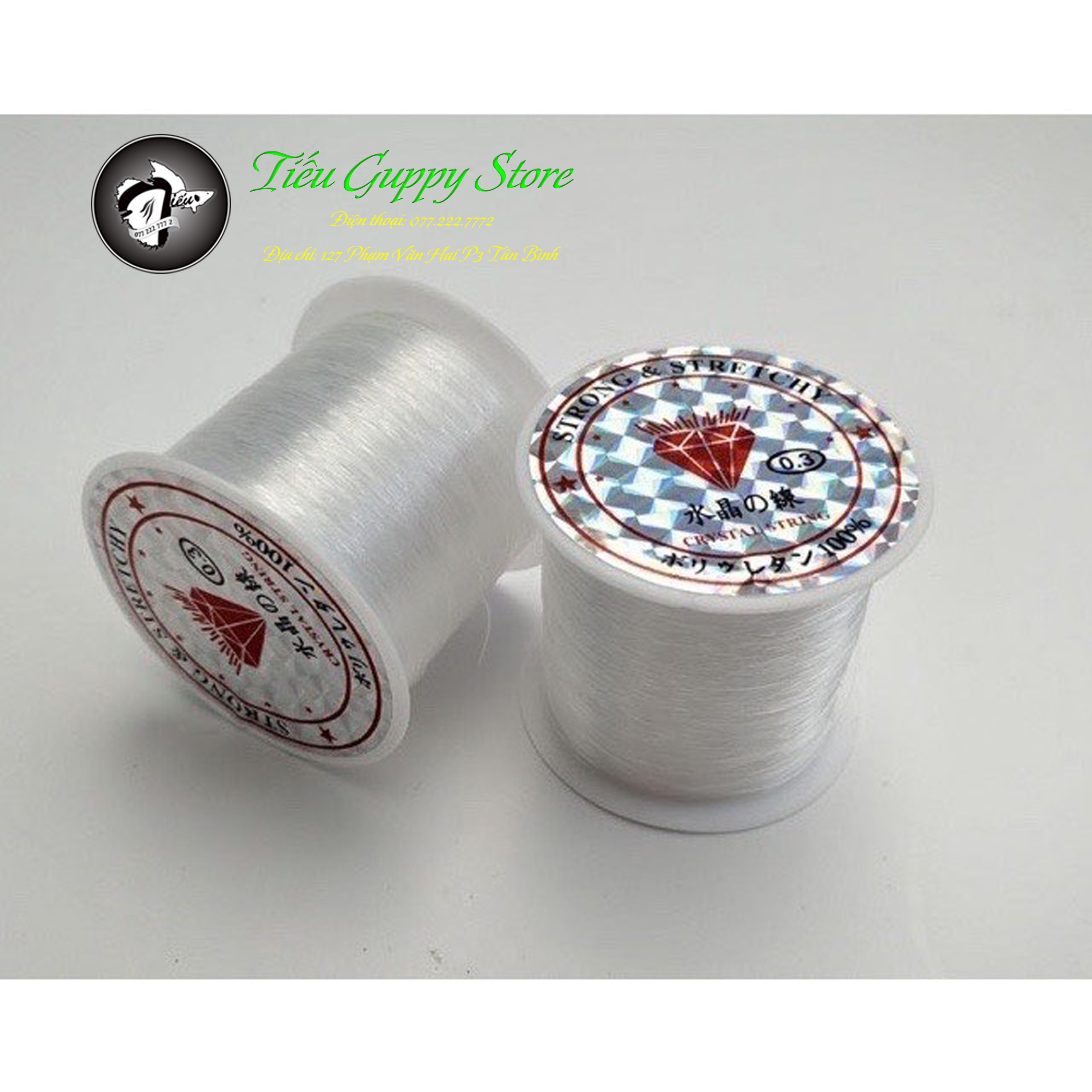 Cước Tàng Hình Buộc Rêu, Ráy và Cây Thuỷ Sinh (dày 0,2mm x100m)