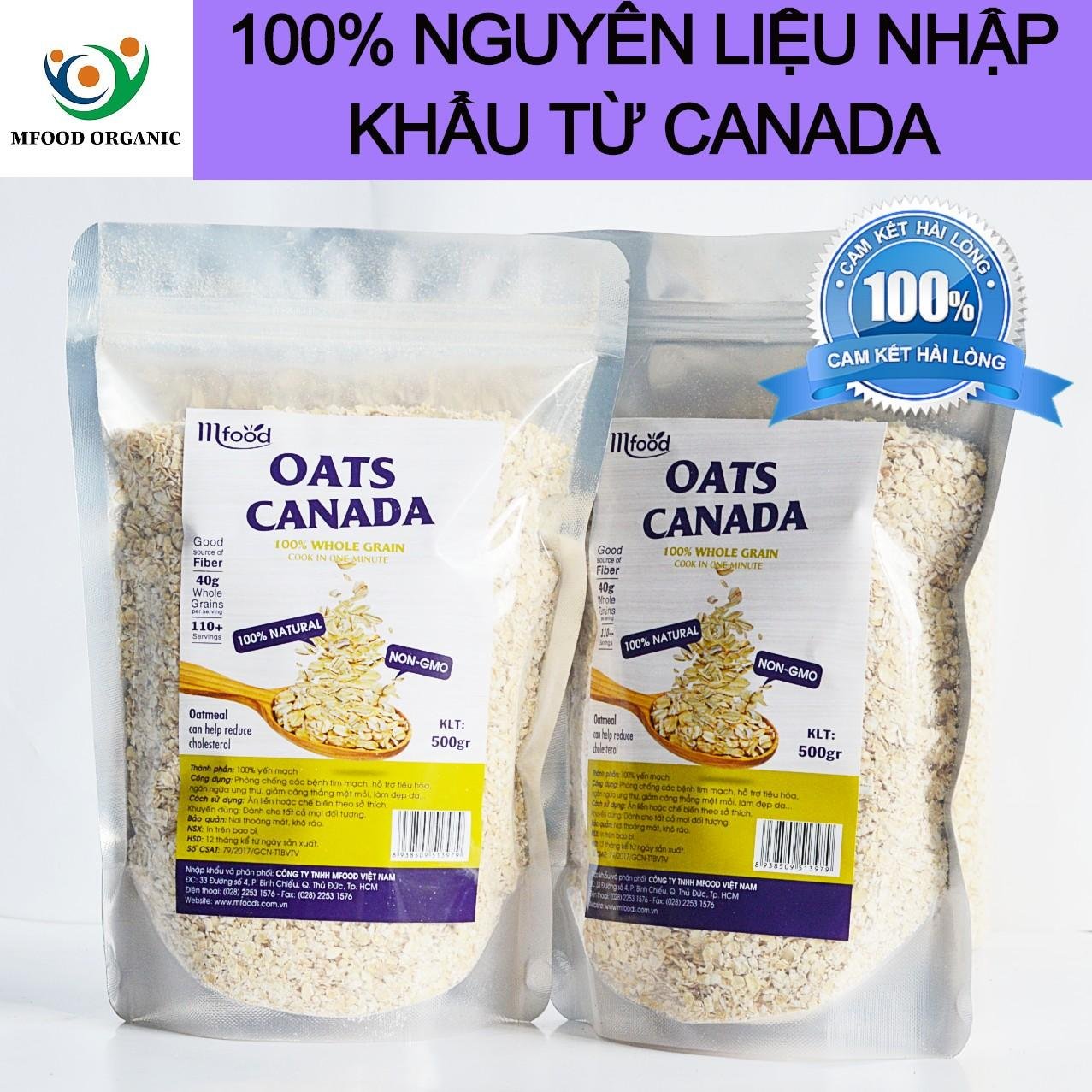 [HCM]Yến Mạch Canada Cán Vỡ 1kg