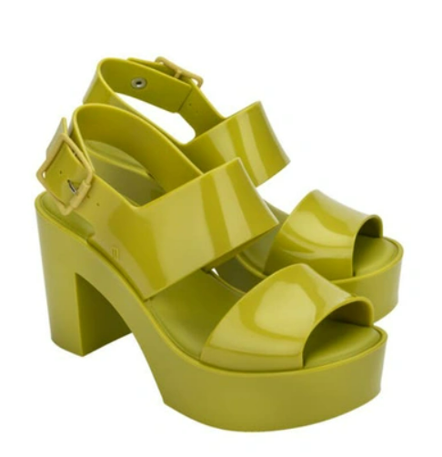 Giày cao gót melissa mule iii ad - xanh